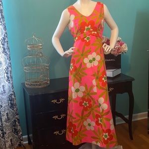 Vintage 1960s Casual Aire Maxi Dress
